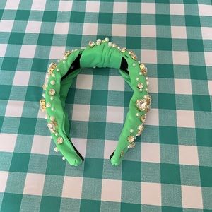 Lele Sadoughi X Stoney Clover Lane (SCL) Collab Headband in Avocado